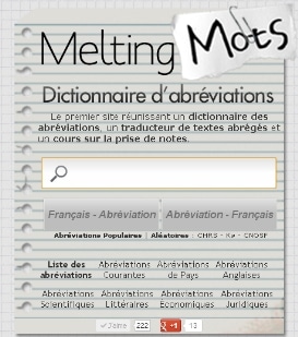 Dictionnaire des abréviations: MeltingMots